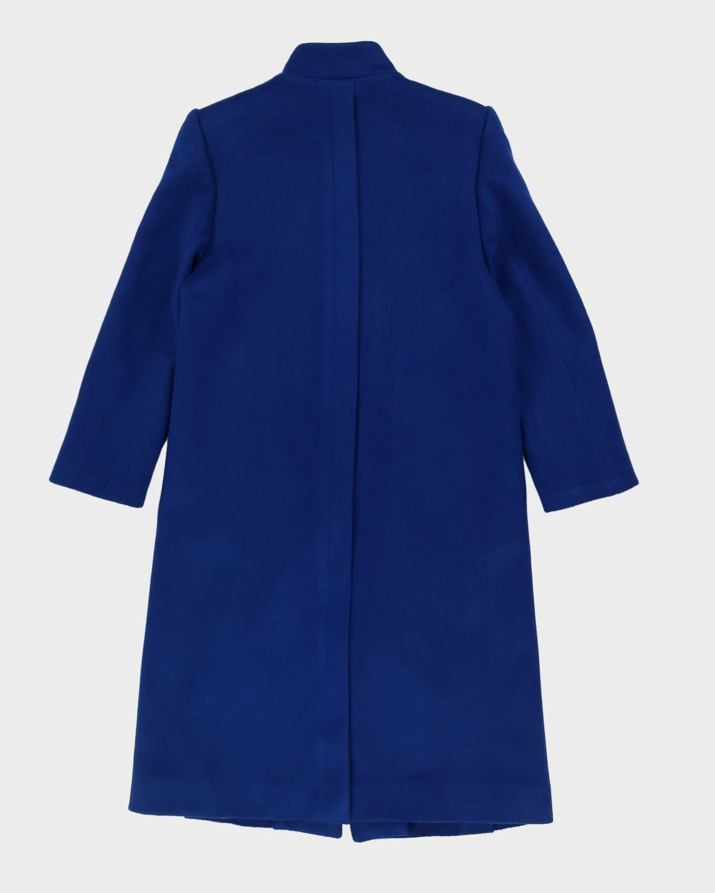 00s Blue Wool Overcoat - S