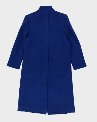 00s Blue Wool Overcoat - S