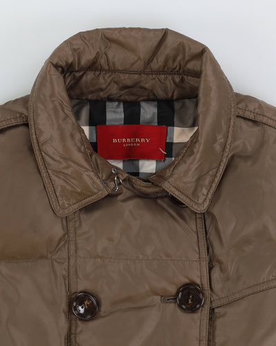 Burberry Brown Puffer Jacket - S