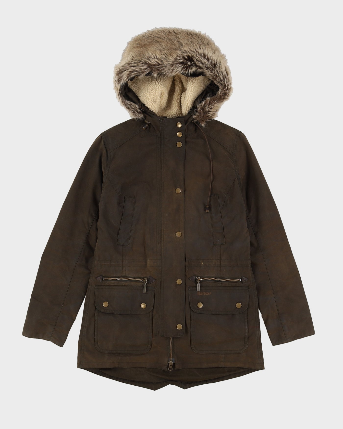 Barbour Green Hooded Jacket - S