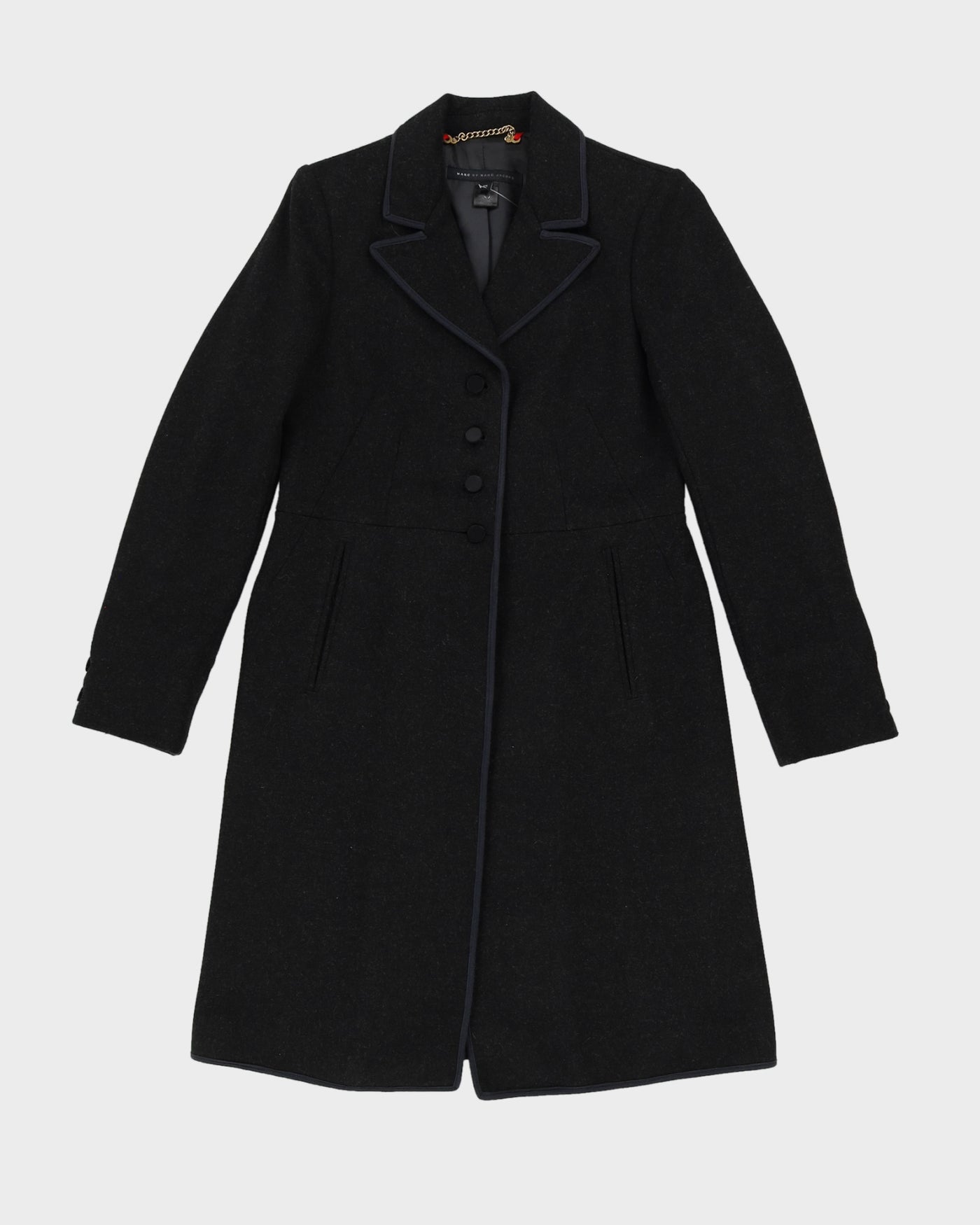 Marc Jacobs Grey Overcoat - XXS