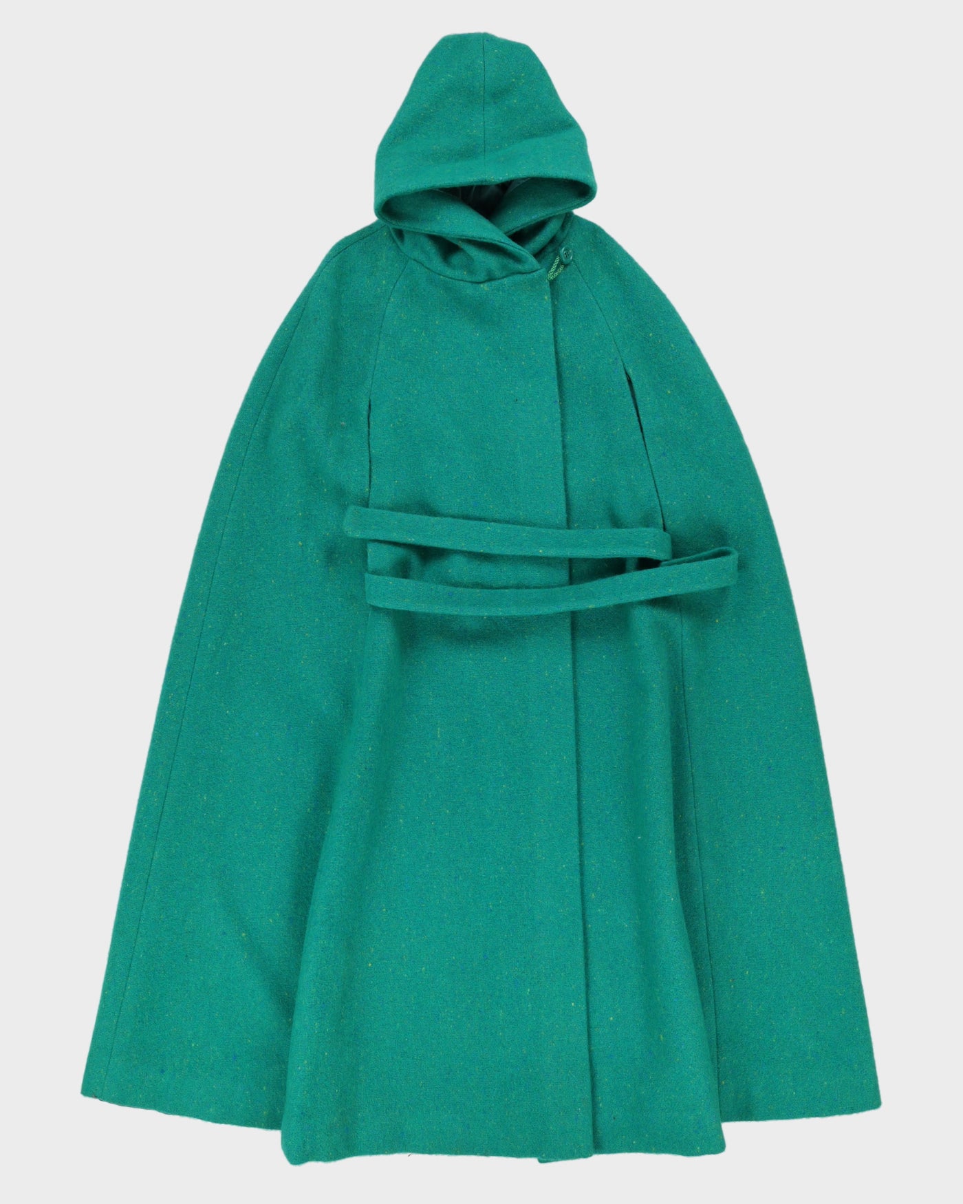 Jimmy Hourihan Green Wool Poncho - M