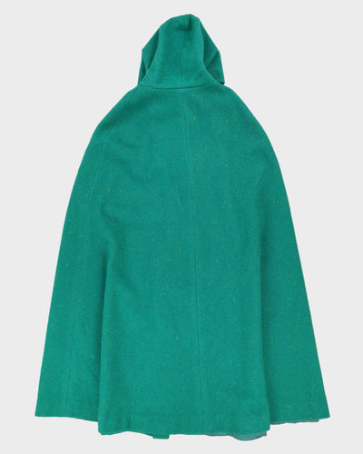 Jimmy Hourihan Green Wool Poncho - M