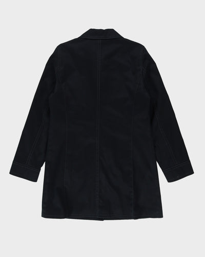 Coach Black Raincoat Mac - S