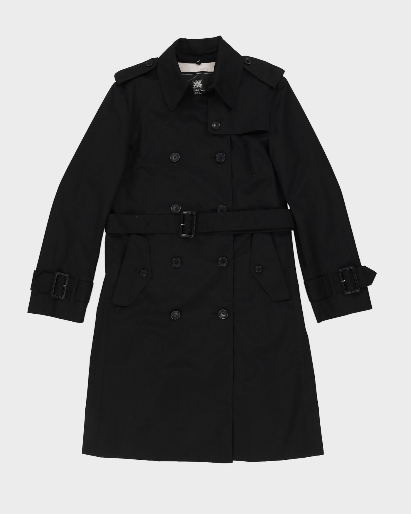 Hudson's Bay Black Raincoat Mac - S