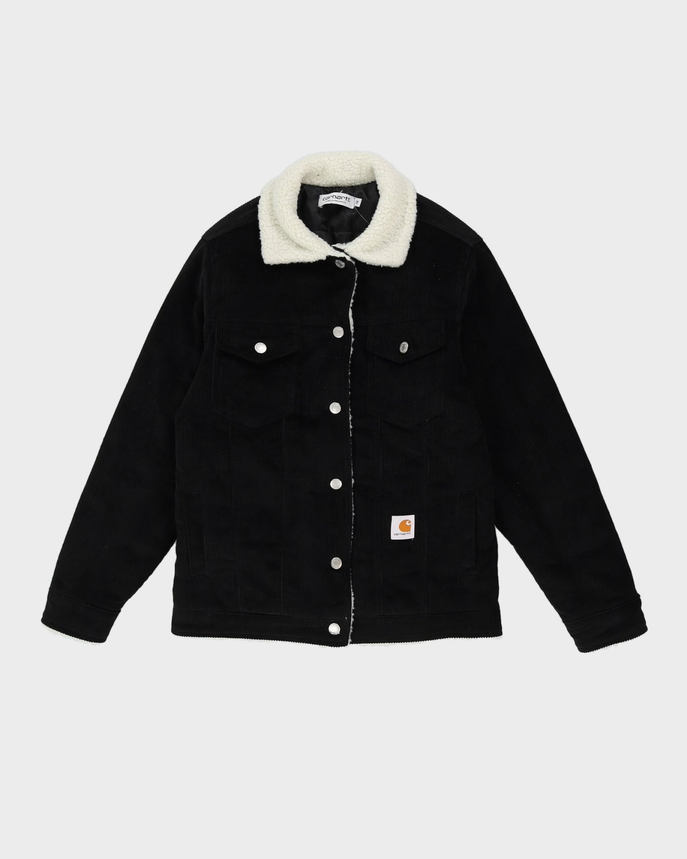 Carhartt Black Cord Quilted Lining Jacket - S
