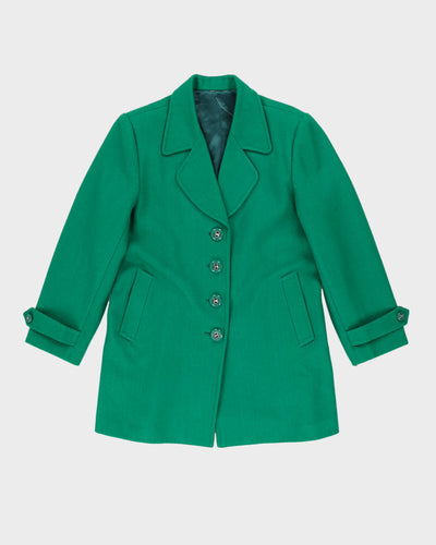 Green Wool Blazer Jacket - S