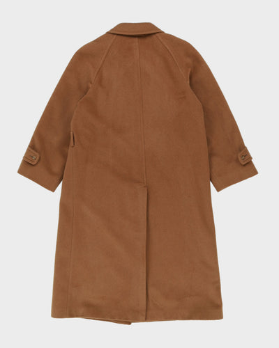 Burberrys' Brown Cashmere Blend Overcoat - M