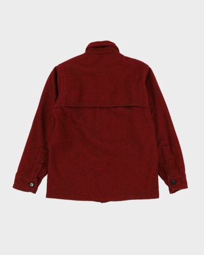 Woolrich Red and Black Wool Jacket - XS
