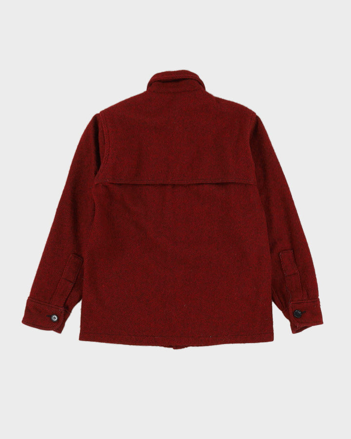 Woolrich Red and Black Wool Jacket - XS