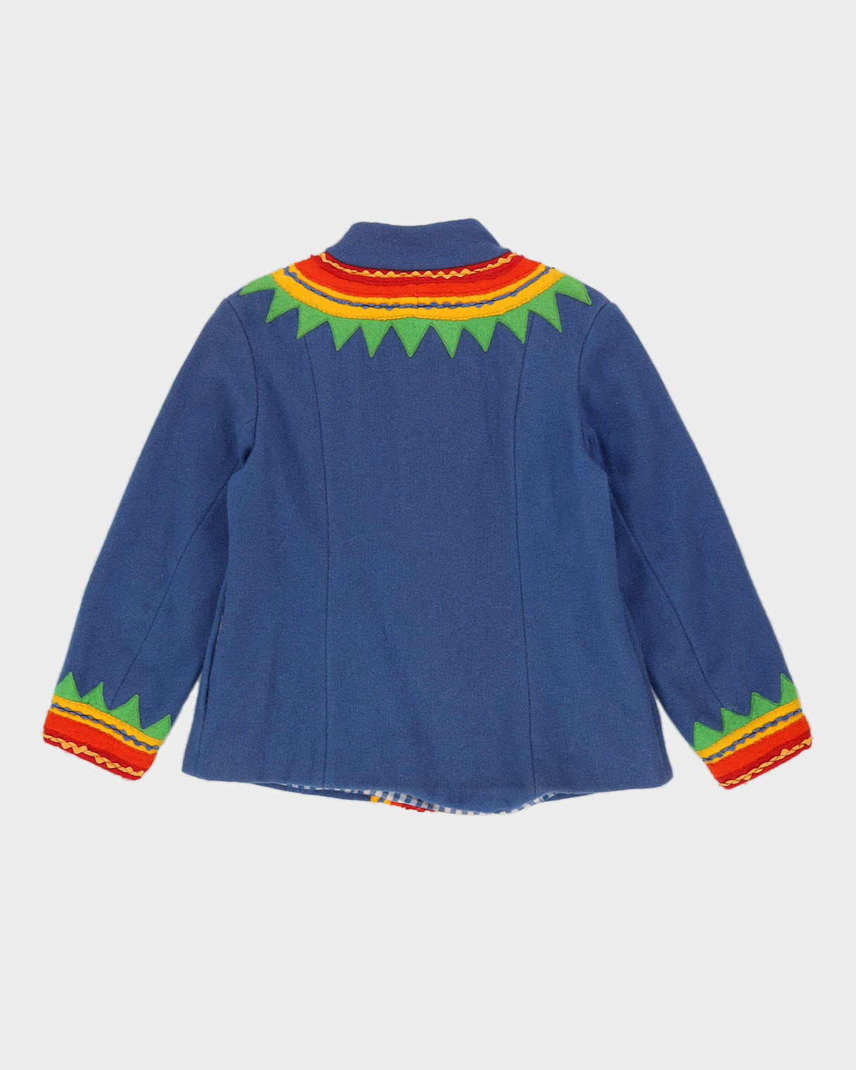 Blue Wool A-Lined Jacket - XS