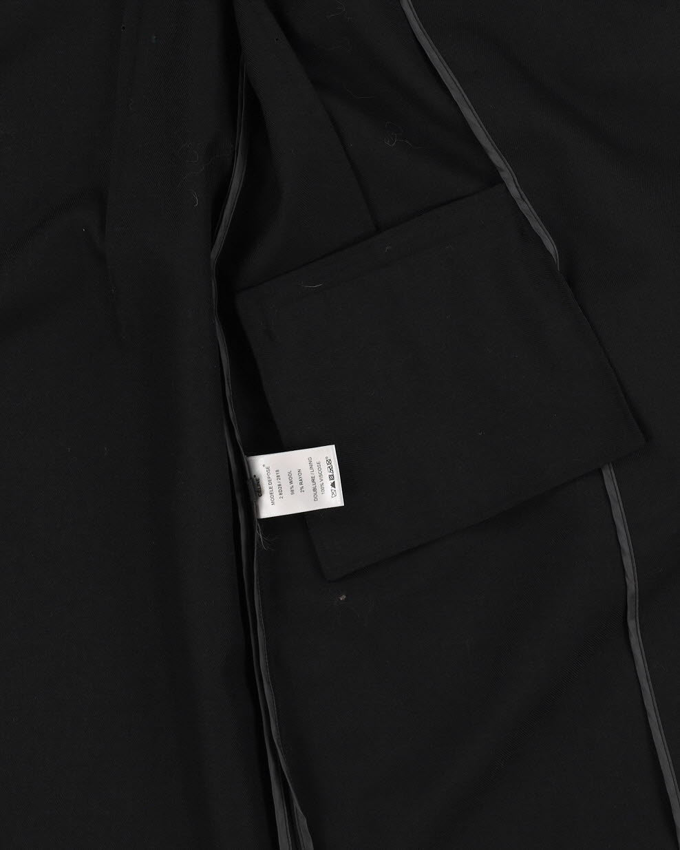 Celine Black Long Jacket - S