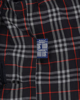 Burberrys' Navy Blue Rain Mac - M