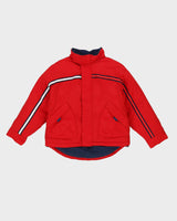 00s Tommy Hilfiger Red Puffer Jacket - S