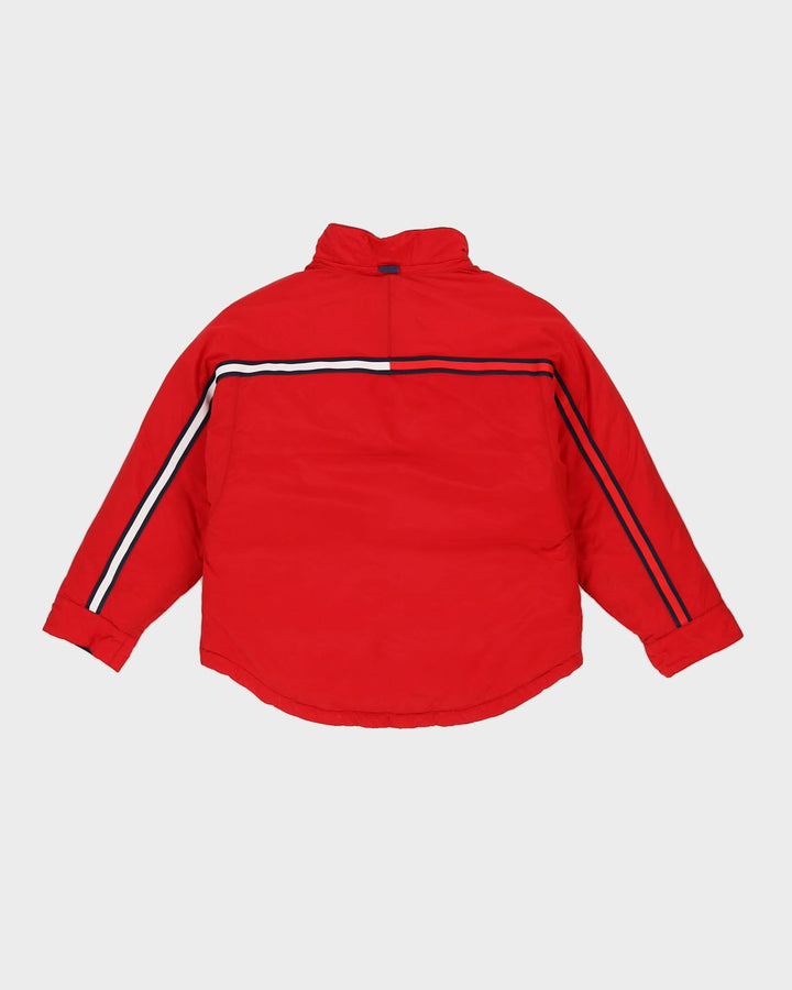 00s Tommy Hilfiger Red Puffer Jacket - S