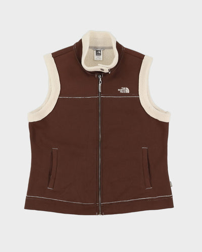 The North Face Fleeced Lined Brown Gilet - XL