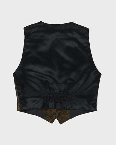 Green Patterned Waistcoat - M