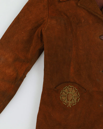 Vintage 1970s Brown Suede |Jacket - S