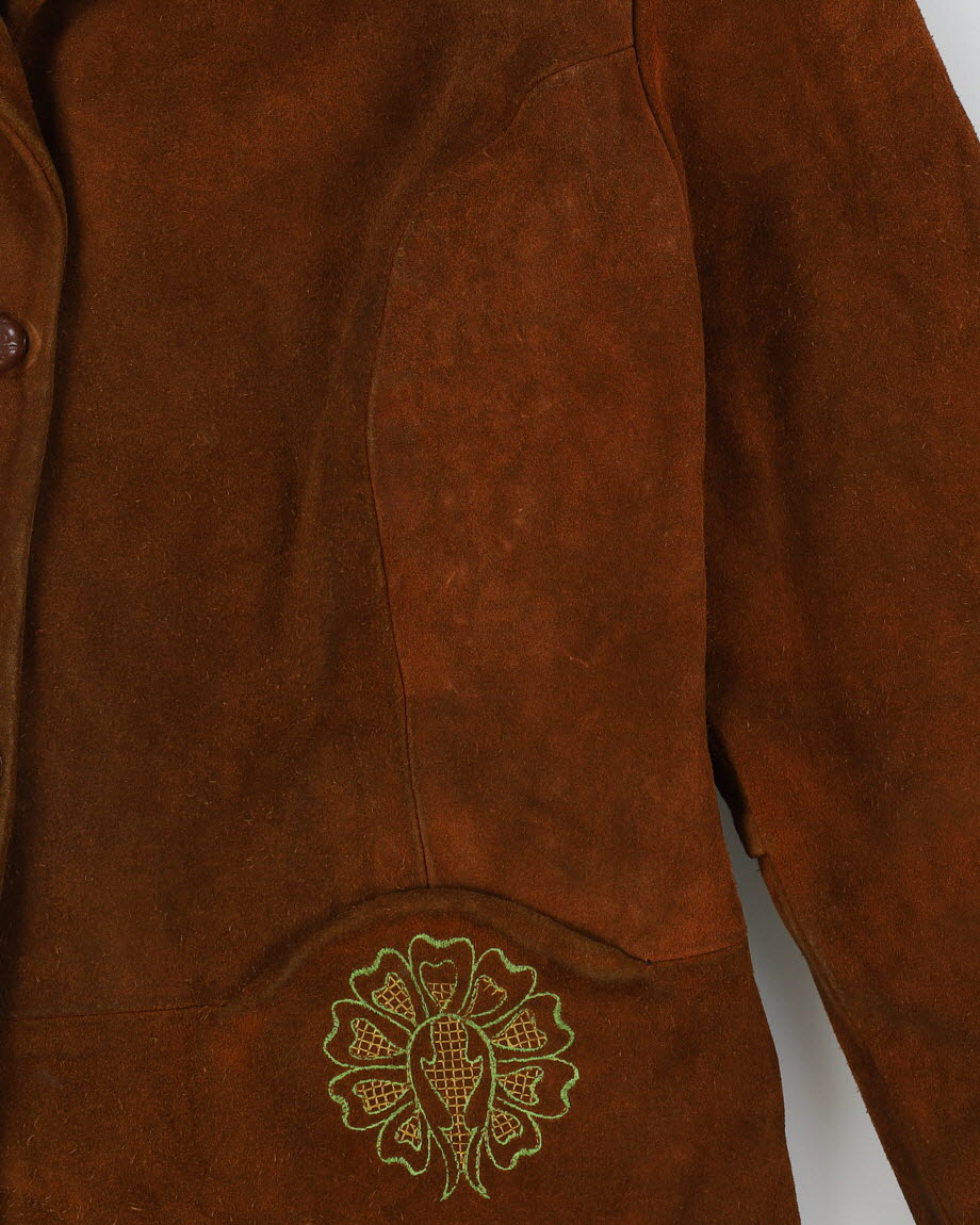 Vintage 1970s Brown Suede |Jacket - S