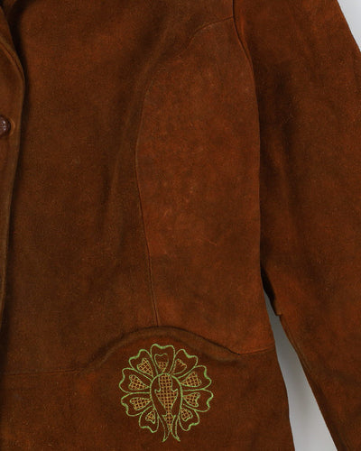 Vintage 1970s Brown Suede |Jacket - S