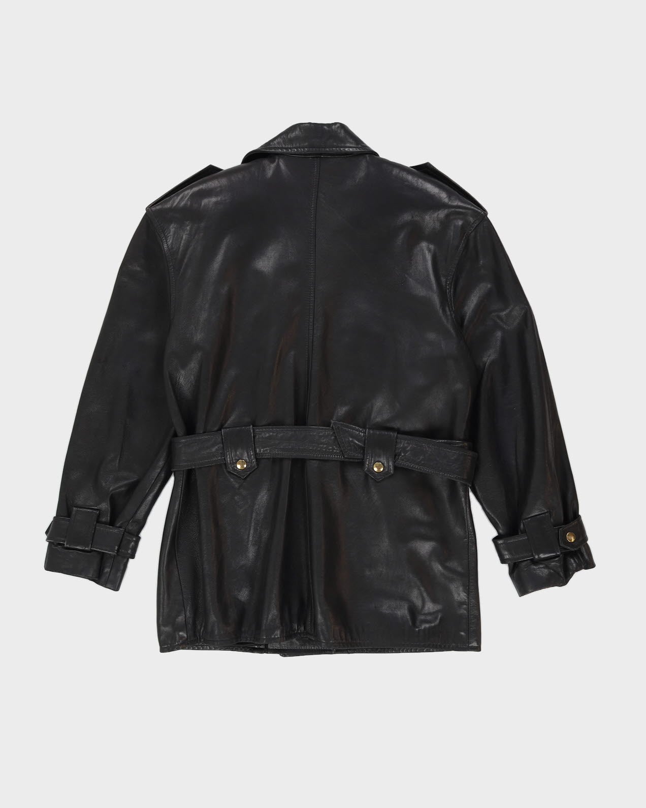 Danier Black Leather Biker Style Jacket - S