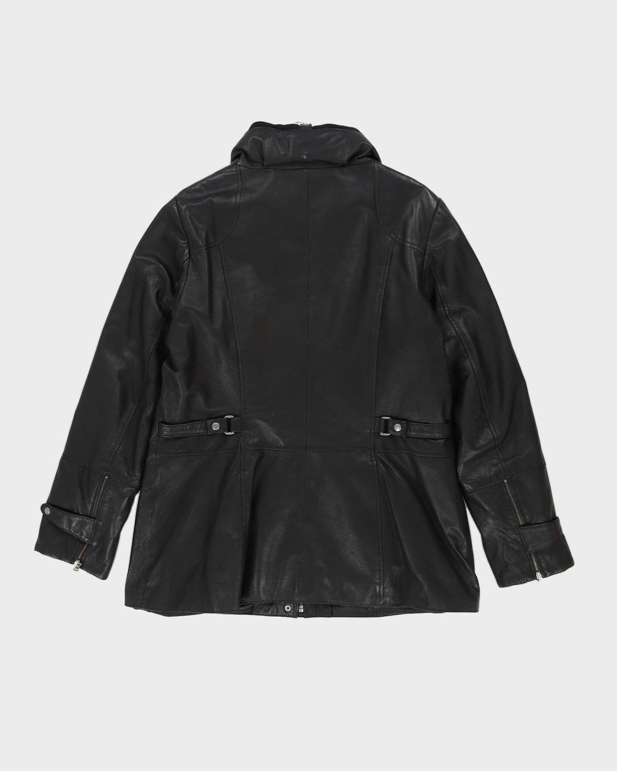 Danier Black Leather Jacket - L
