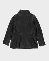 Danier Black Leather Jacket - L
