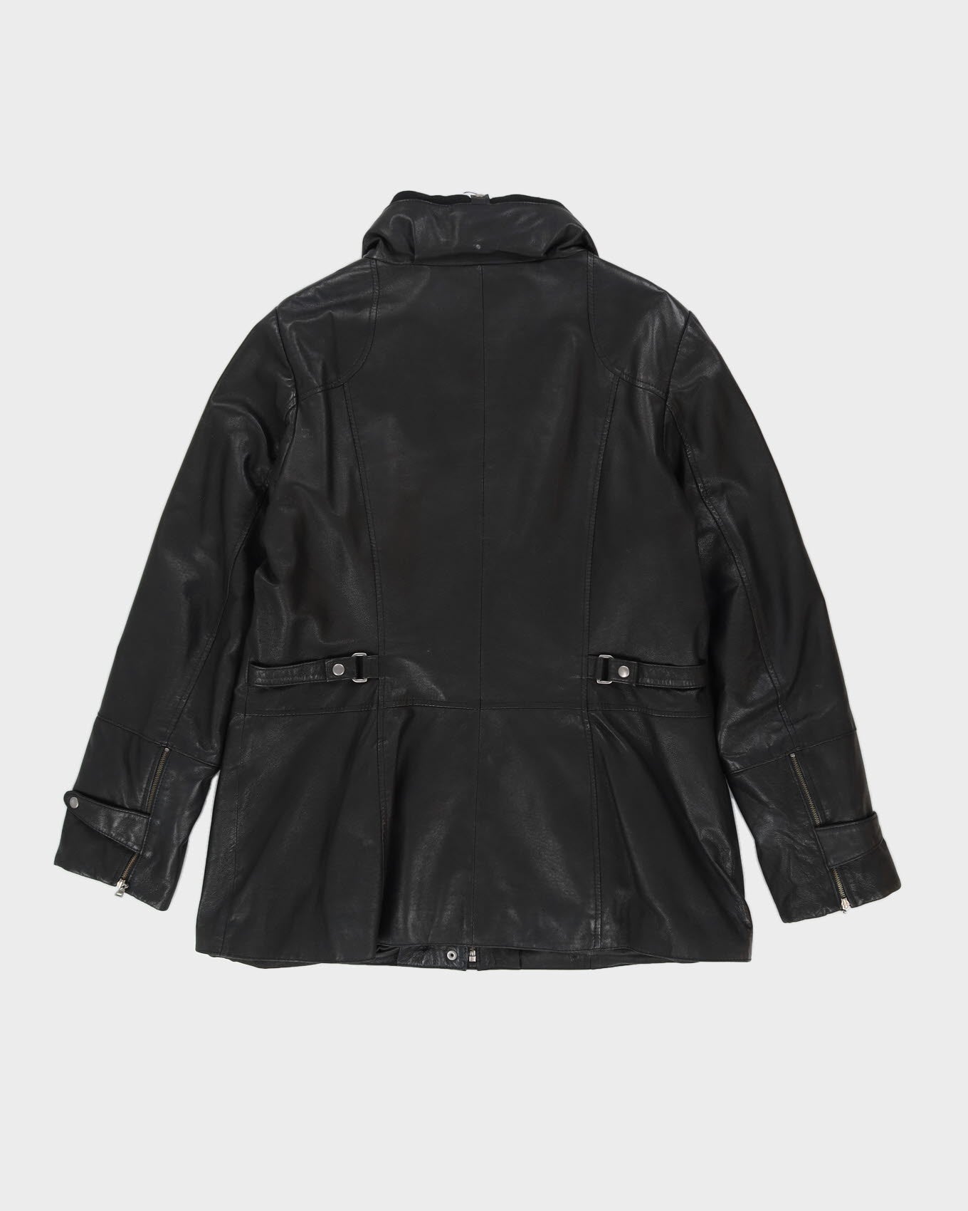 Danier Black Leather Jacket - L