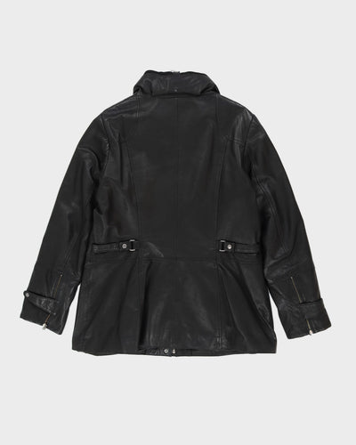 Danier Black Leather Jacket - L