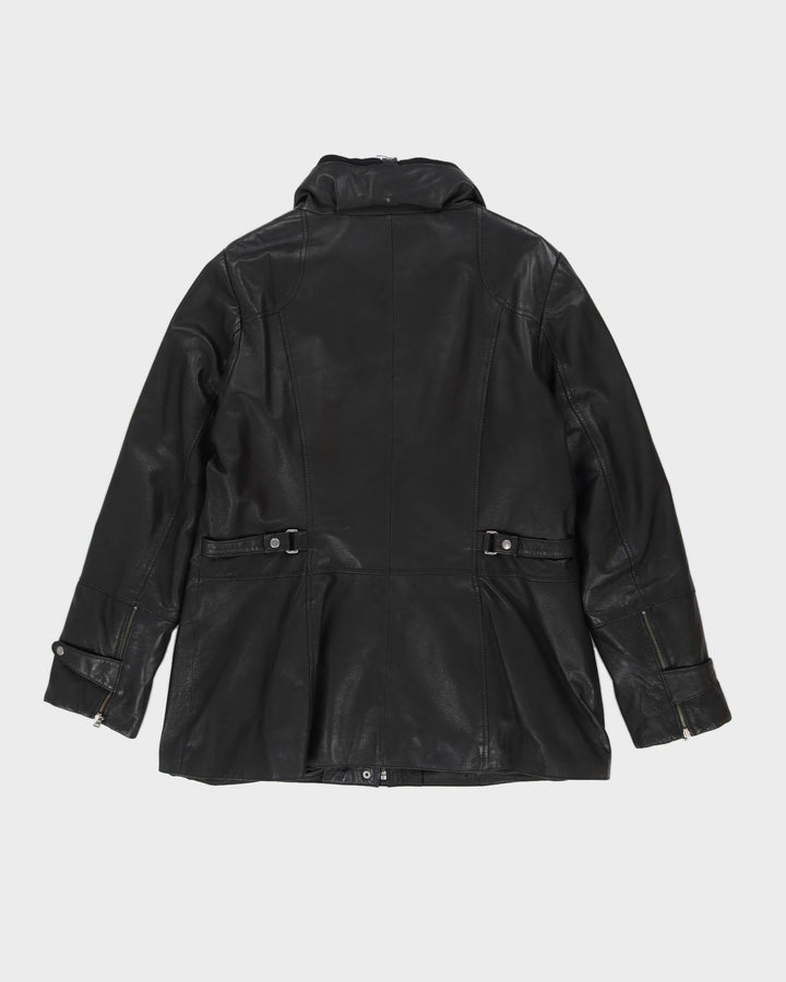Danier Black Leather Jacket - L