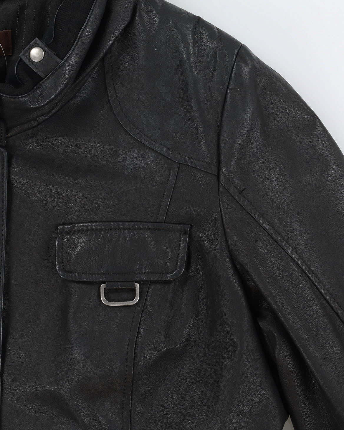 Danier Black Leather Jacket - L