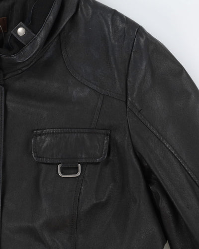 Danier Black Leather Jacket - L