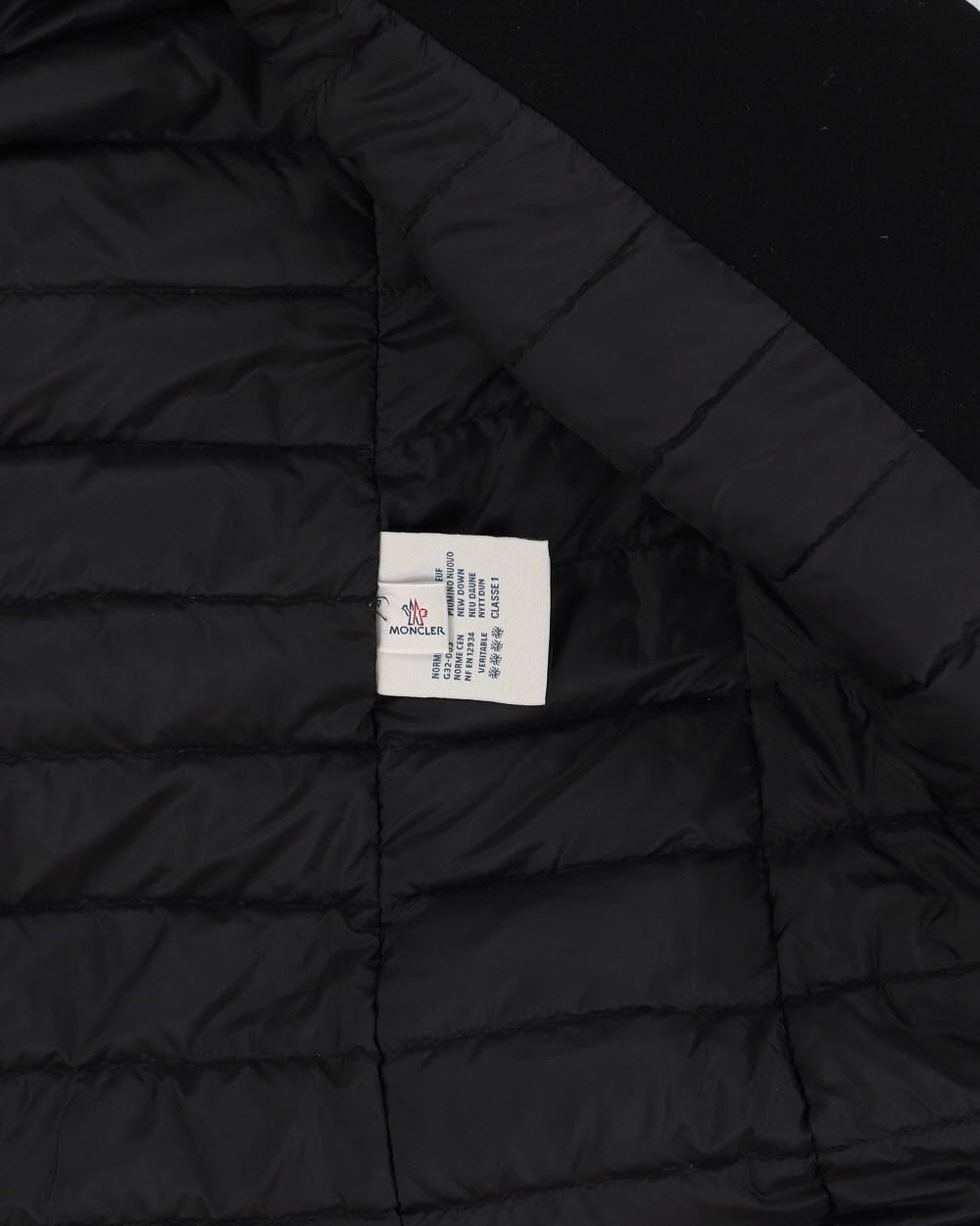 Moncler Premiere Black Wool Hooded Coat - M