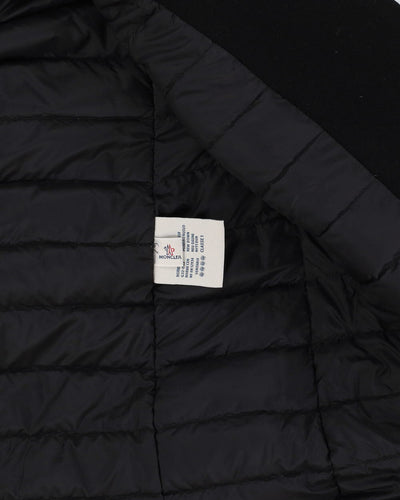 Moncler Premiere Black Wool Hooded Coat - M