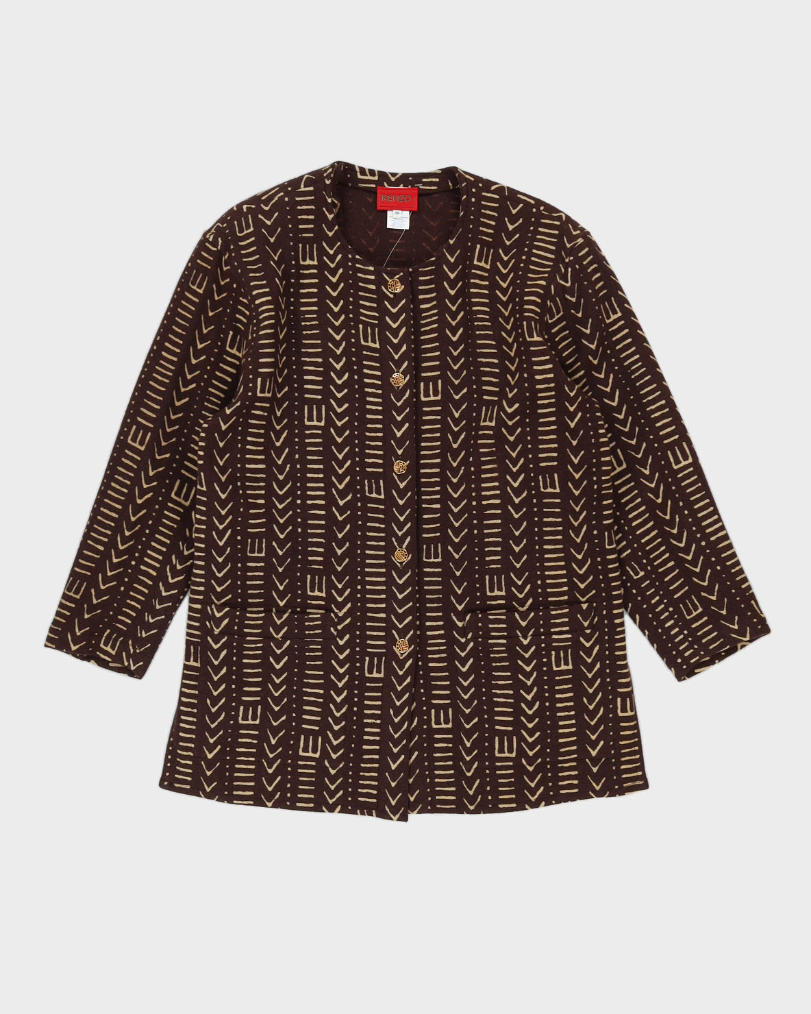 Kenzo Paris Brown Patterned Jacket - M