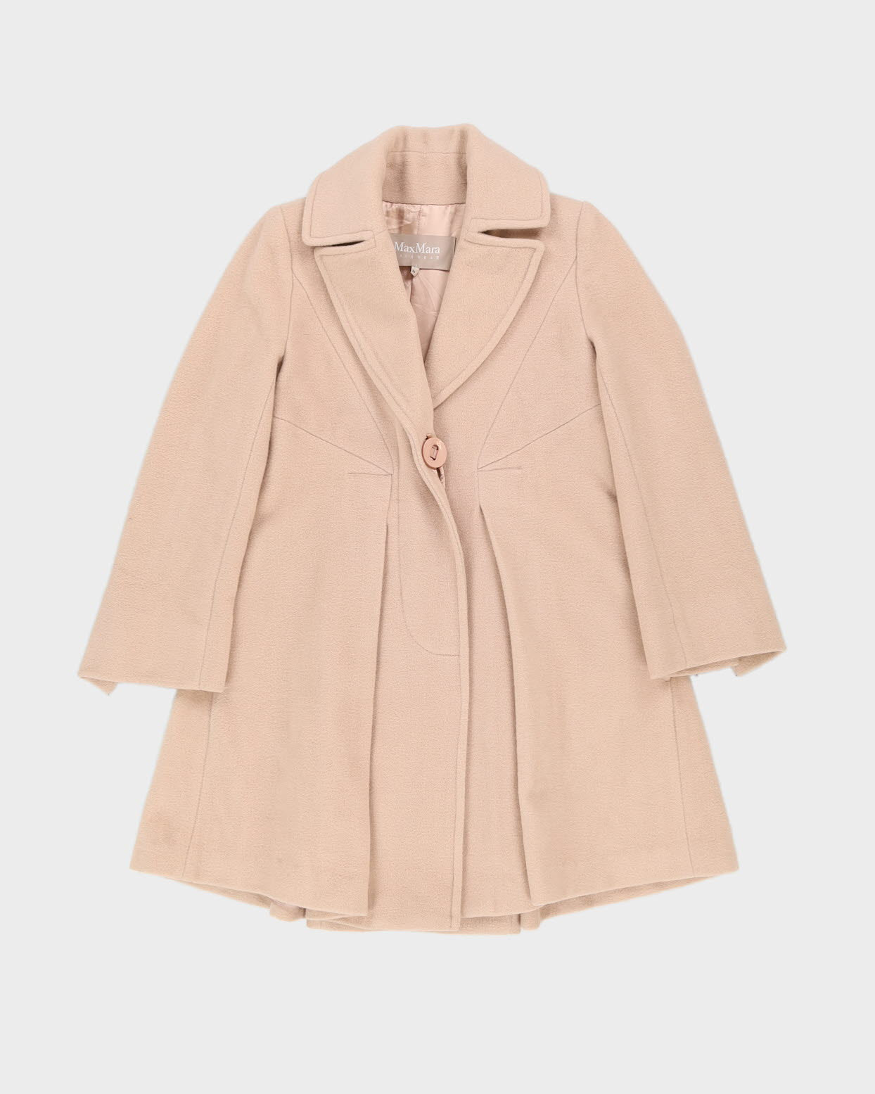 MaxMara Pale Pink Short Overcoat - XXXS