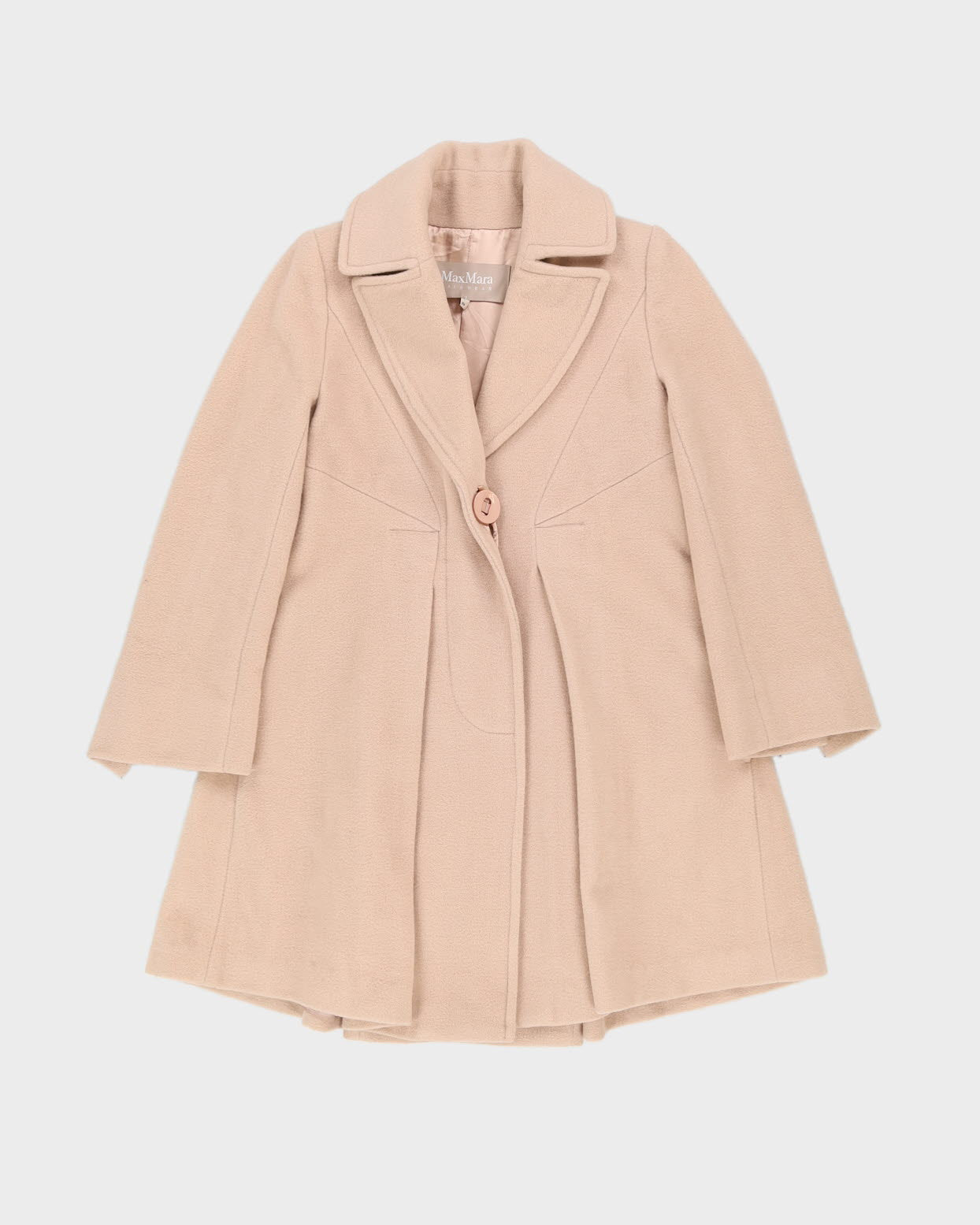 MaxMara Pale Pink Short Overcoat - XXXS