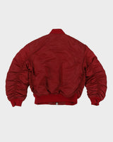 Acne Studios Burgundy Bomber Jacket - S