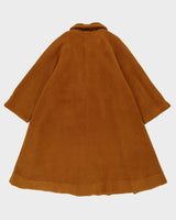 Mustard Yellow Fleece Swing Coat - M