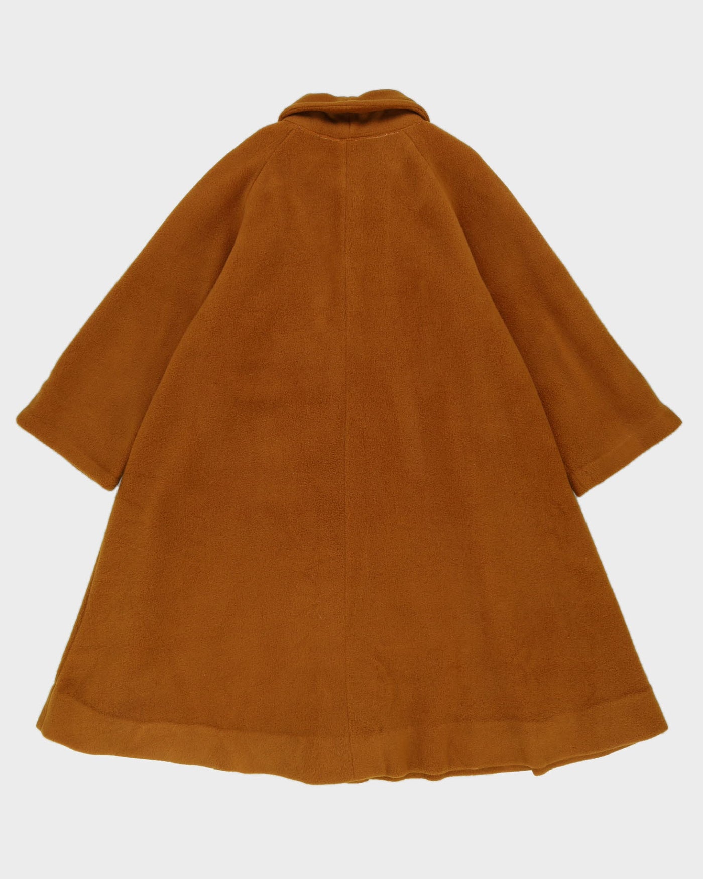 Mustard Yellow Fleece Swing Coat - M