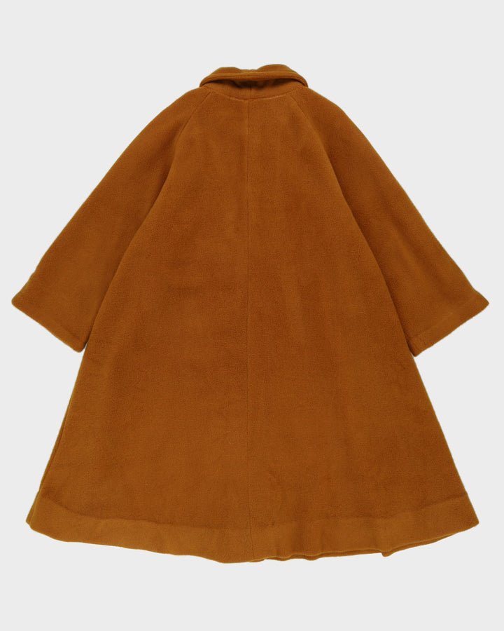 Mustard Yellow Fleece Swing Coat - M