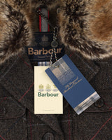 Barbour Tweed With Faux Fur Collar Jacket - S