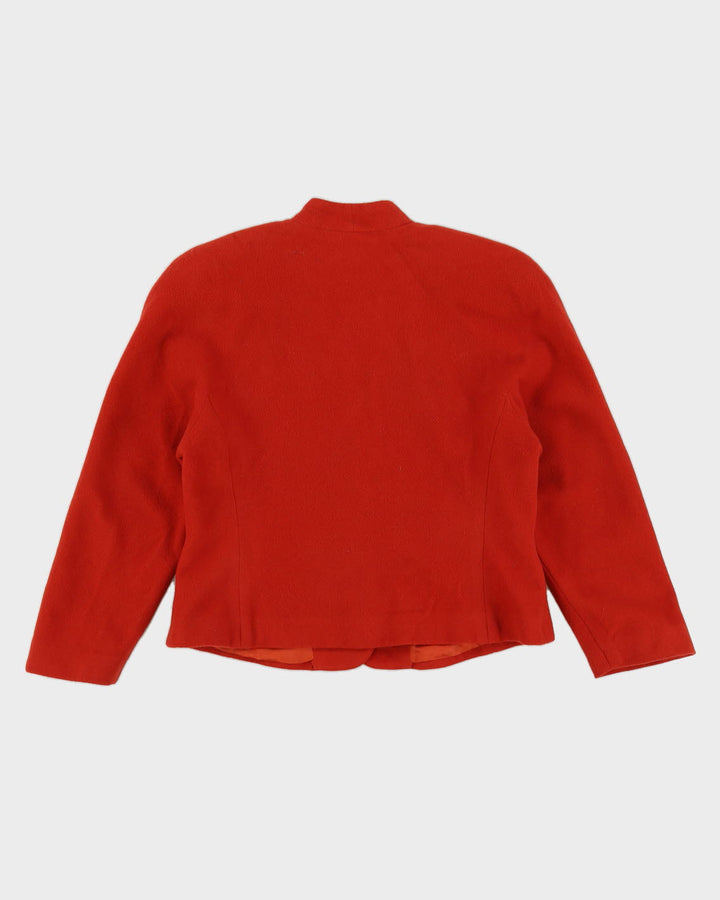 Orange Cashmere Blend Jacket - S