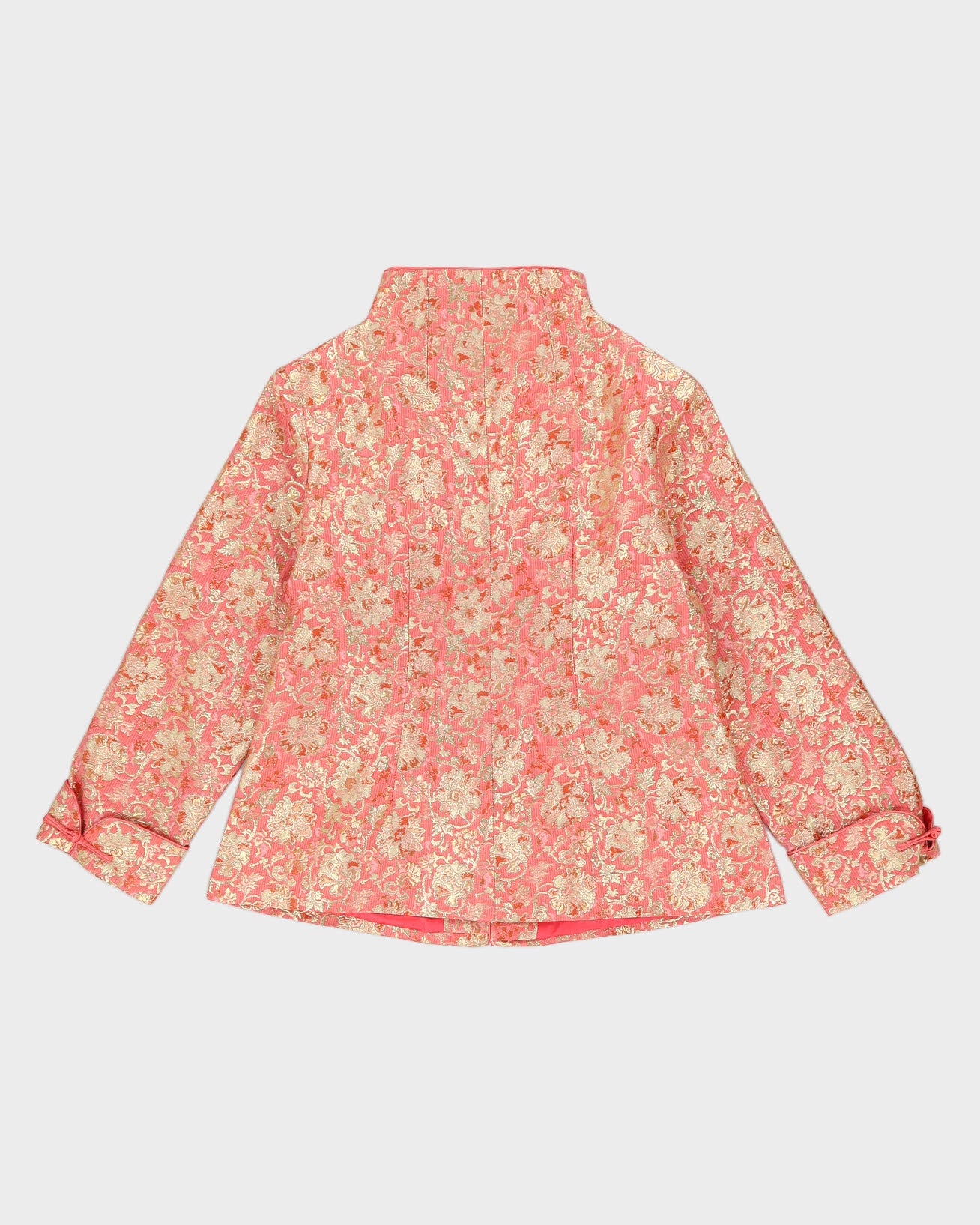 Pink Brocade Cheongsam Jacket - M