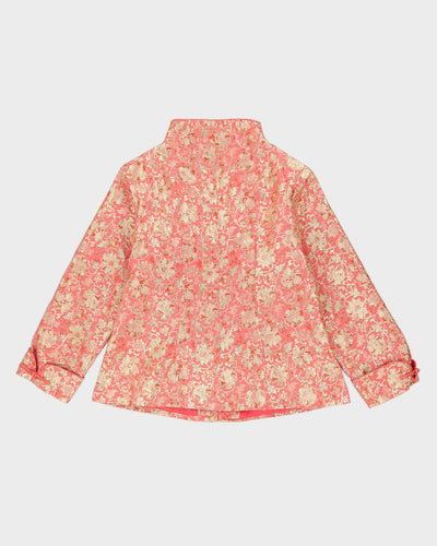 Pink Brocade Cheongsam Jacket - M