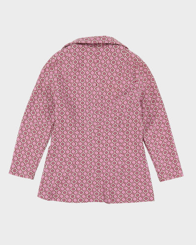 Vintage 1970s Purple Patterned Jacket - S