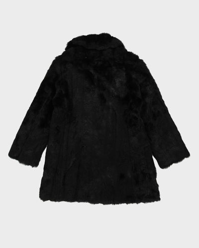 Black Faux Fur Jacket - M