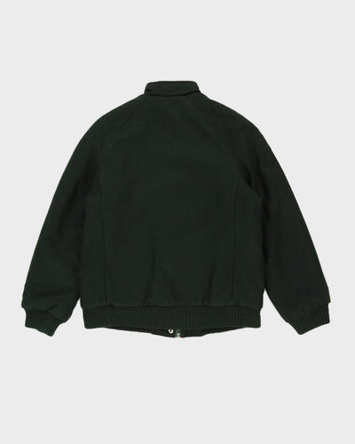 Green Wool Bomber Jacket - S