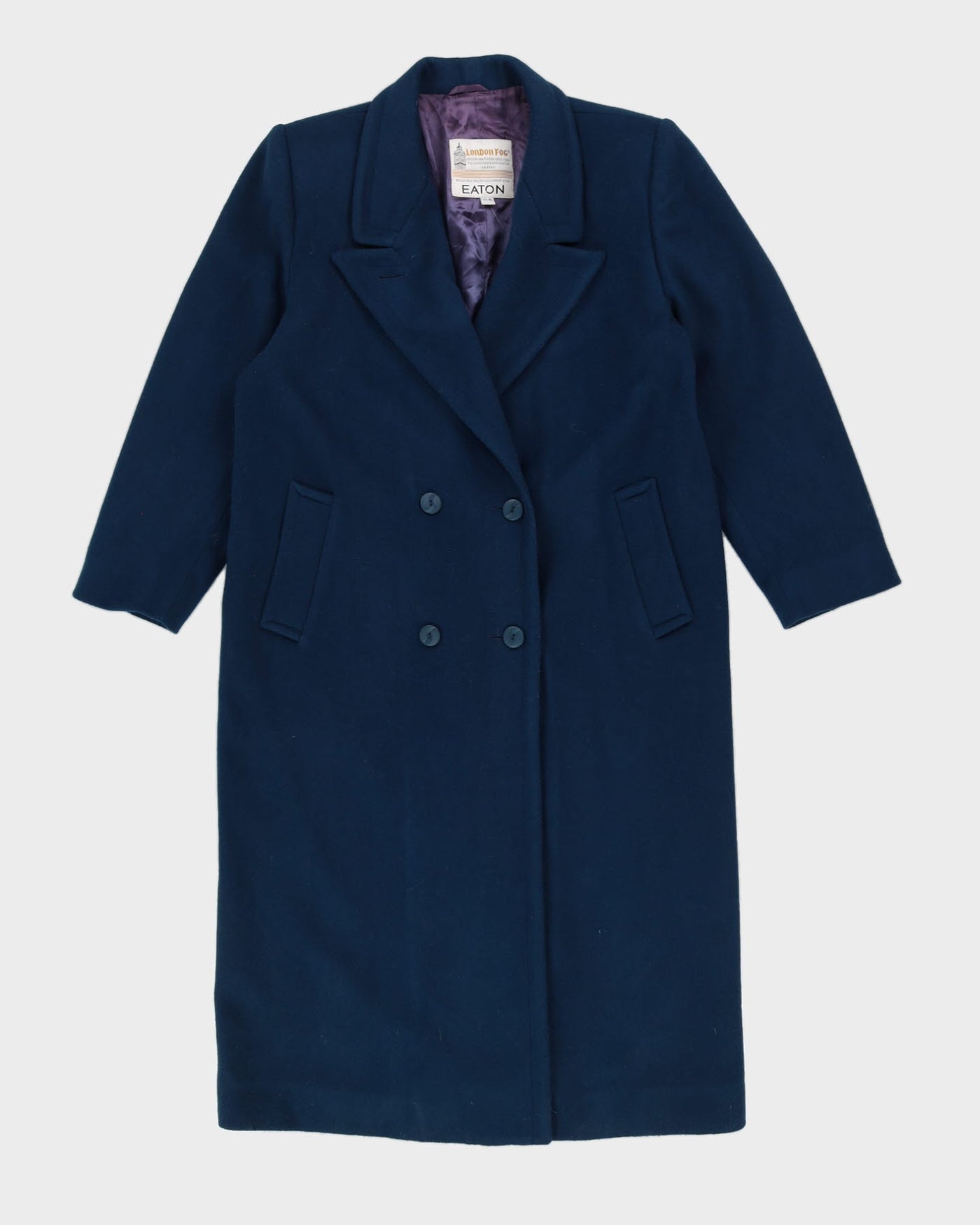 London Fog Blue Overcoat - L