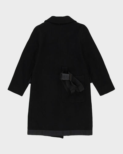Miu Miu Black Tailored Overcoat - XS